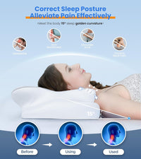Orthopedic Cervical Pillow for Neck & Shoulder Pain Relief