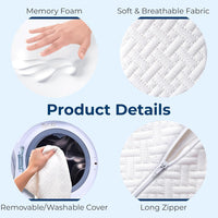 EverLoom™ Memory Foam Leg Cushion for Side Sleepers | Hip, Sciatica & Lower Back Pain Relief